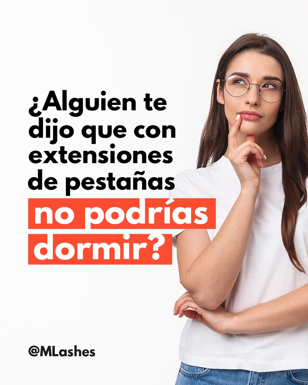 Antifaz para dormir con extensiones de pestañas de MEIN Beauty
