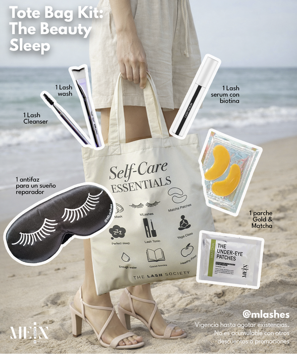 Tote Bag Kit The Beauty Sleep para cuidado nocturno de pestañas de MEIN Beauty