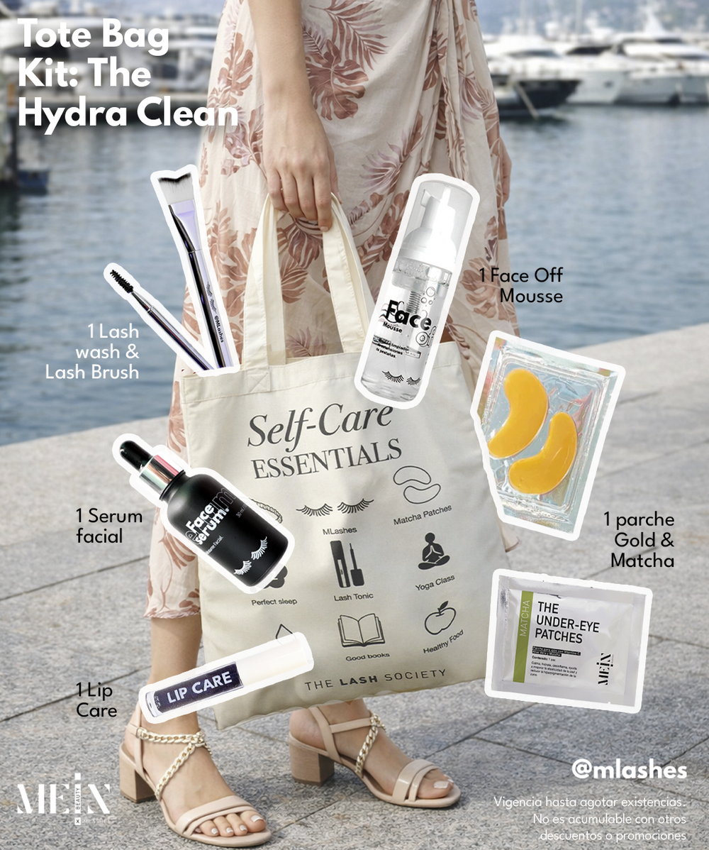 Tote Bag Kit The Hydra Clean de limpieza e hidratación de MEIN Beauty
