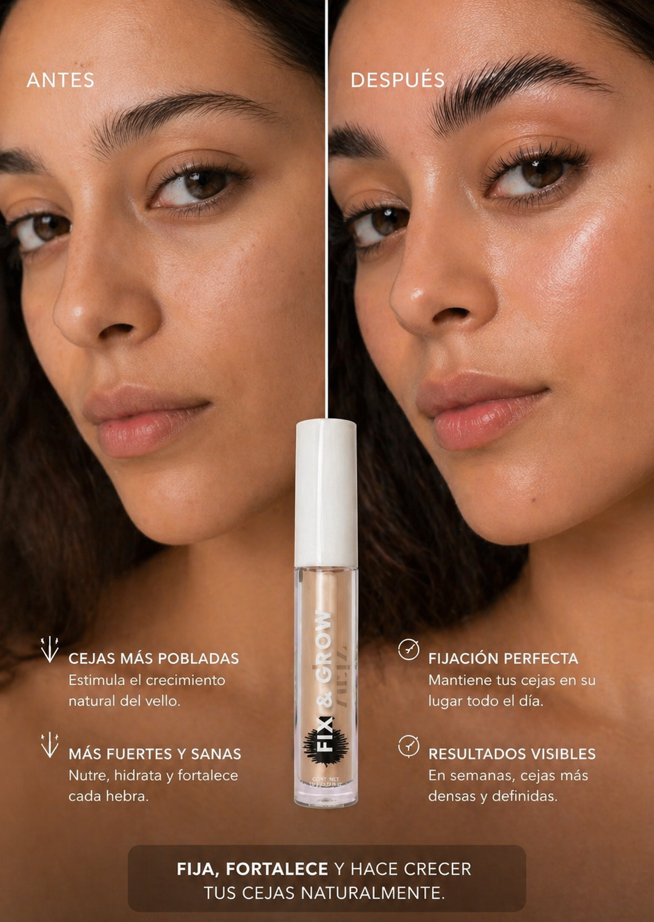 Gel de ceja Fix & Grow que fija y nutre de MEIN Beauty