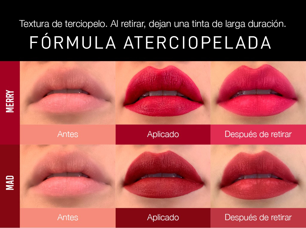 Lipsticks Aterciopelados