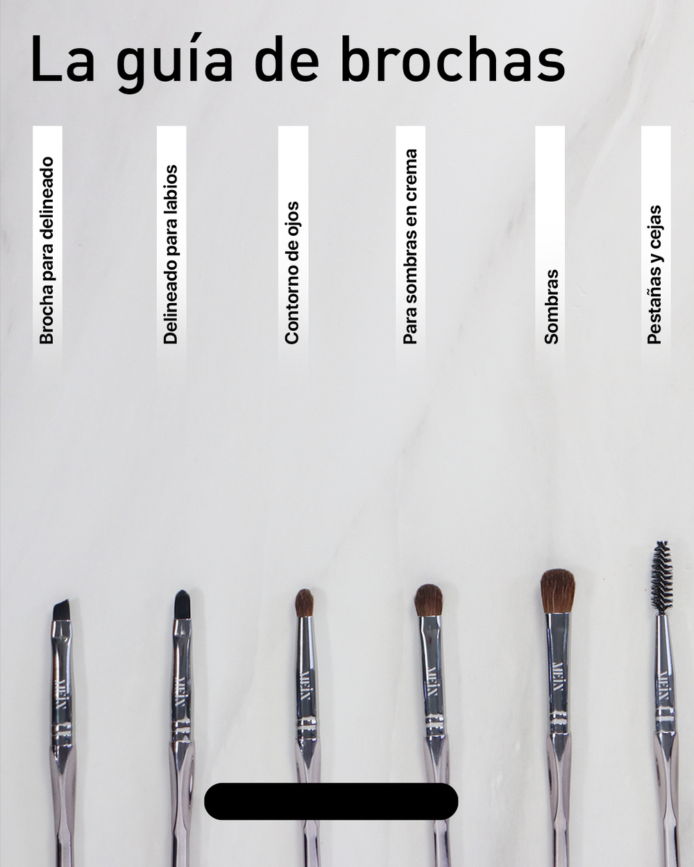 Set de 11 brochas de maquillaje de lujo de MEIN Beauty
