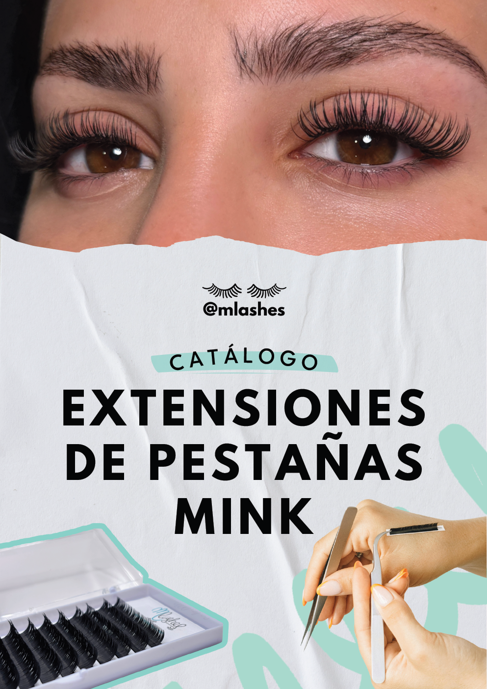 Blister de extensiones de pestañas 1D Faux Mink de MEIN Beauty
