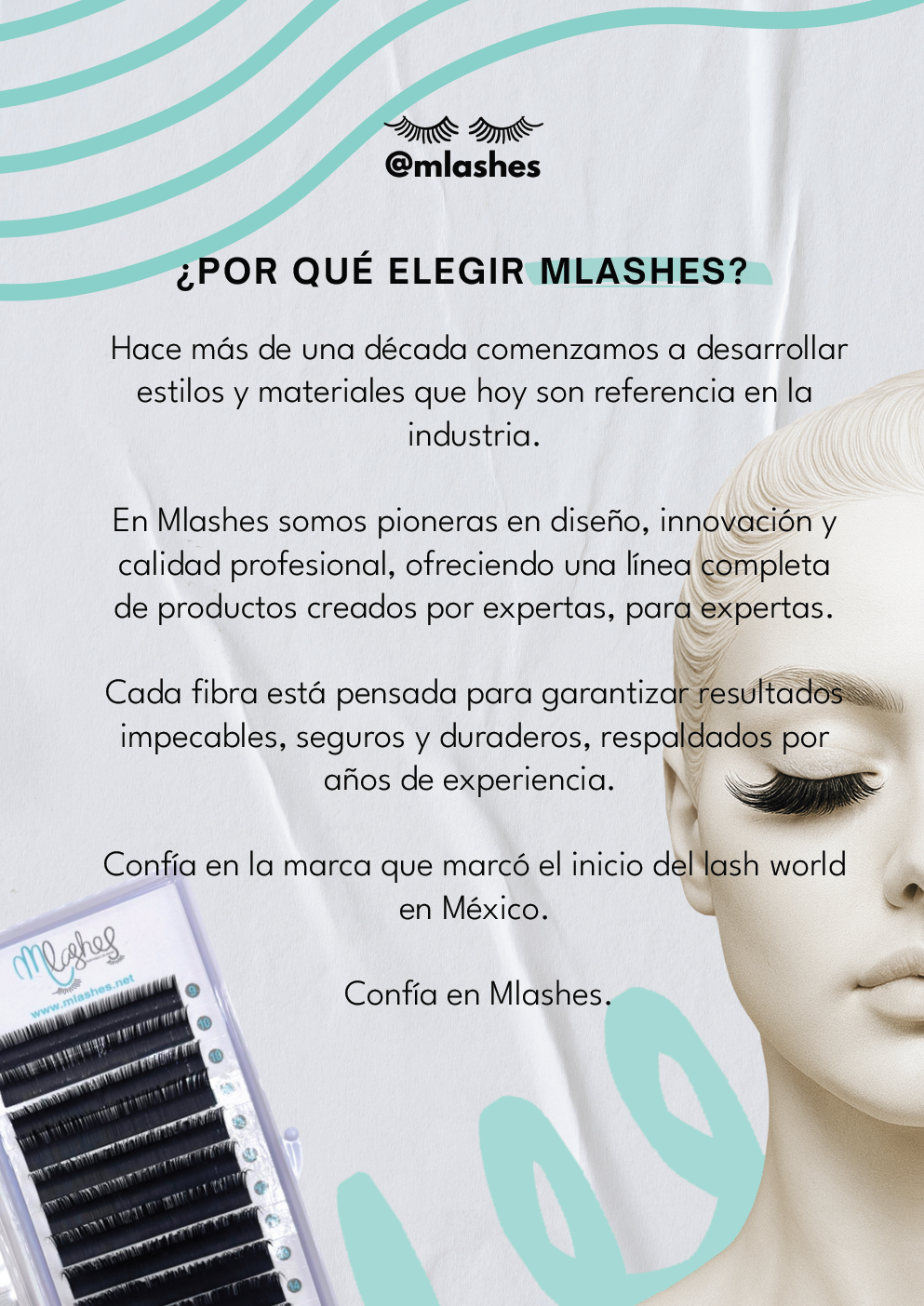 Blister de extensiones de pestañas 1D Mix Faux Mink de MEIN Beauty
