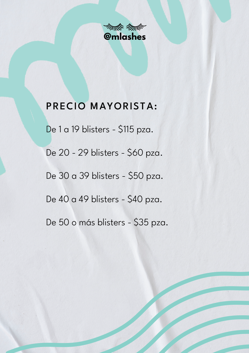 Extensiones de pestañas | Blister Extensiones Inferiores