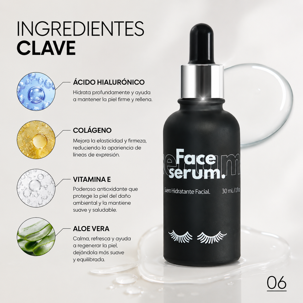 Face Serum con ácido hialurónico y oro de MEIN Beauty