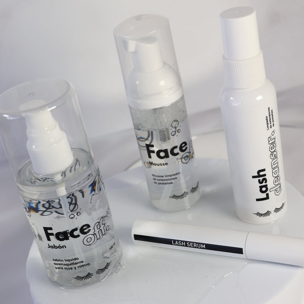 Face Off Mousse limpiador de extensiones de pestañas de MEIN Beauty