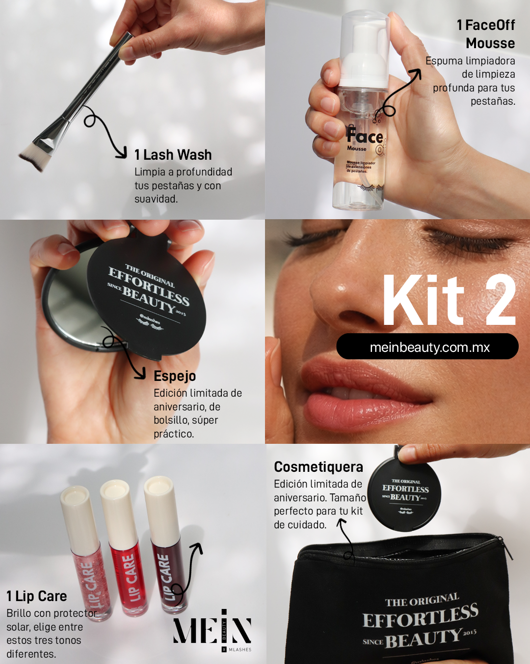 Kit 2: Limpieza profunda de pestañas