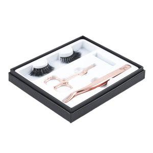 Kit de pestañas postizas de mink con pegamento