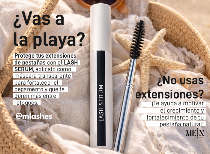Lash Serum en máscara para extensiones de pestañas de MEIN Beauty