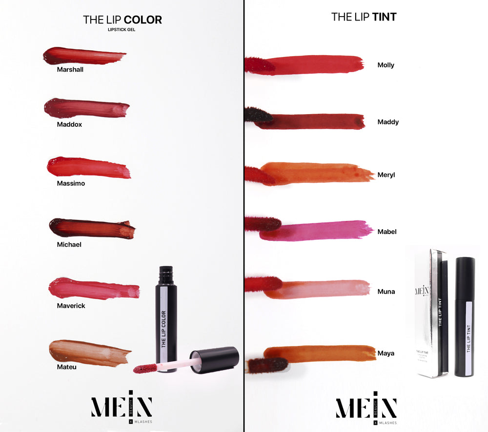 The Lip Collection con Lip Tint y Lip Color de MEIN Beauty