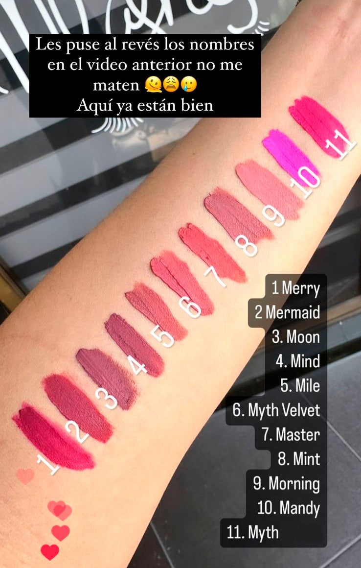 Lipsticks Aterciopelados