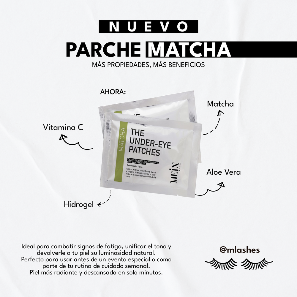 The Under Eye Patches con matcha y vitamina C de MEIN Beauty