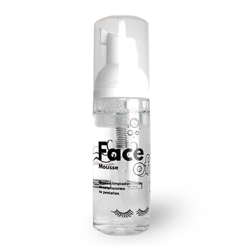 Face Off Mousse limpiador de extensiones de pestañas de MEIN Beauty
