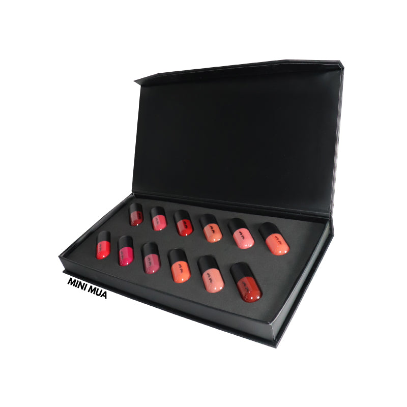 Kit de 12 lipsticks minis mate de MEIN Beauty