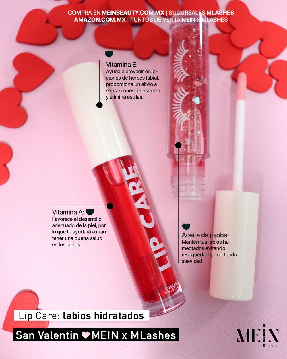 Lip Care, aceite humectante para labios de MEIN Beauty